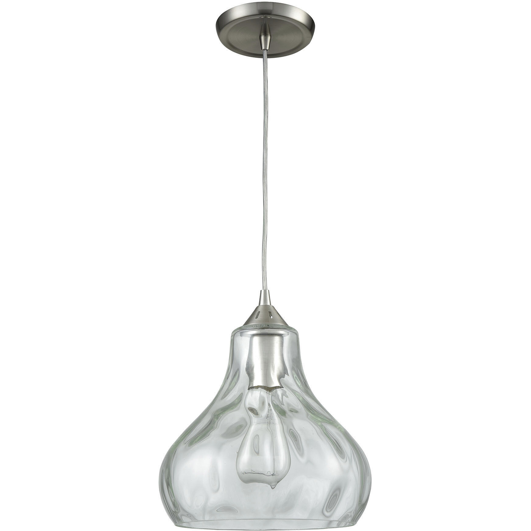 Belmont 1 Light 10 inch Satin Nickel Mini Pendant Ceiling Light