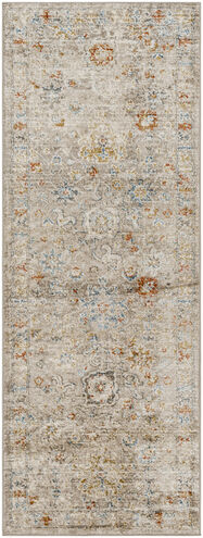 Pertek 87 X 31 inch Gray Rug, Runner