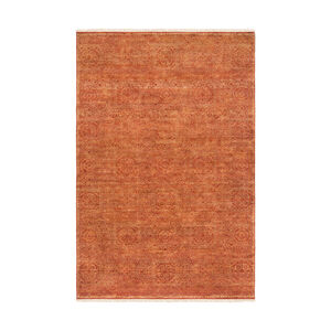 Empress 156 X 108 inch Orange and Brown Area Rug, Wool