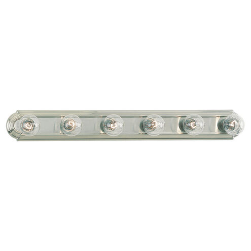 De-Lovely 6 Light 36 inch Brushed Nickel Bath Vanity Wall Sconce Wall Light