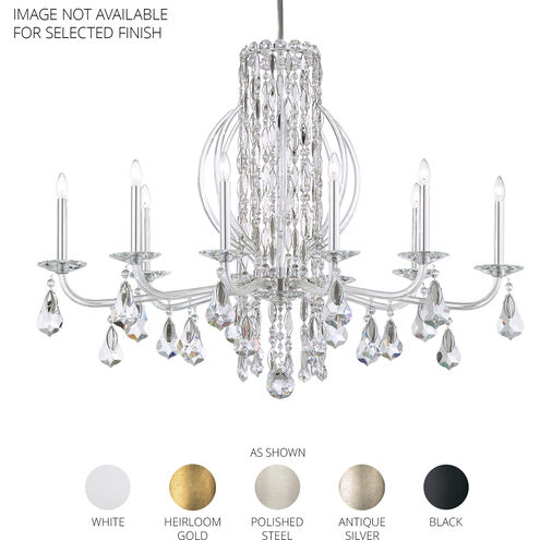 Siena 10 Light 24.5 inch Black Chandelier Ceiling Light in Radiance