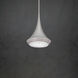 Signature Verita LED 8 inch Soft Silver Pendant Ceiling Light, Schonbek Signature
