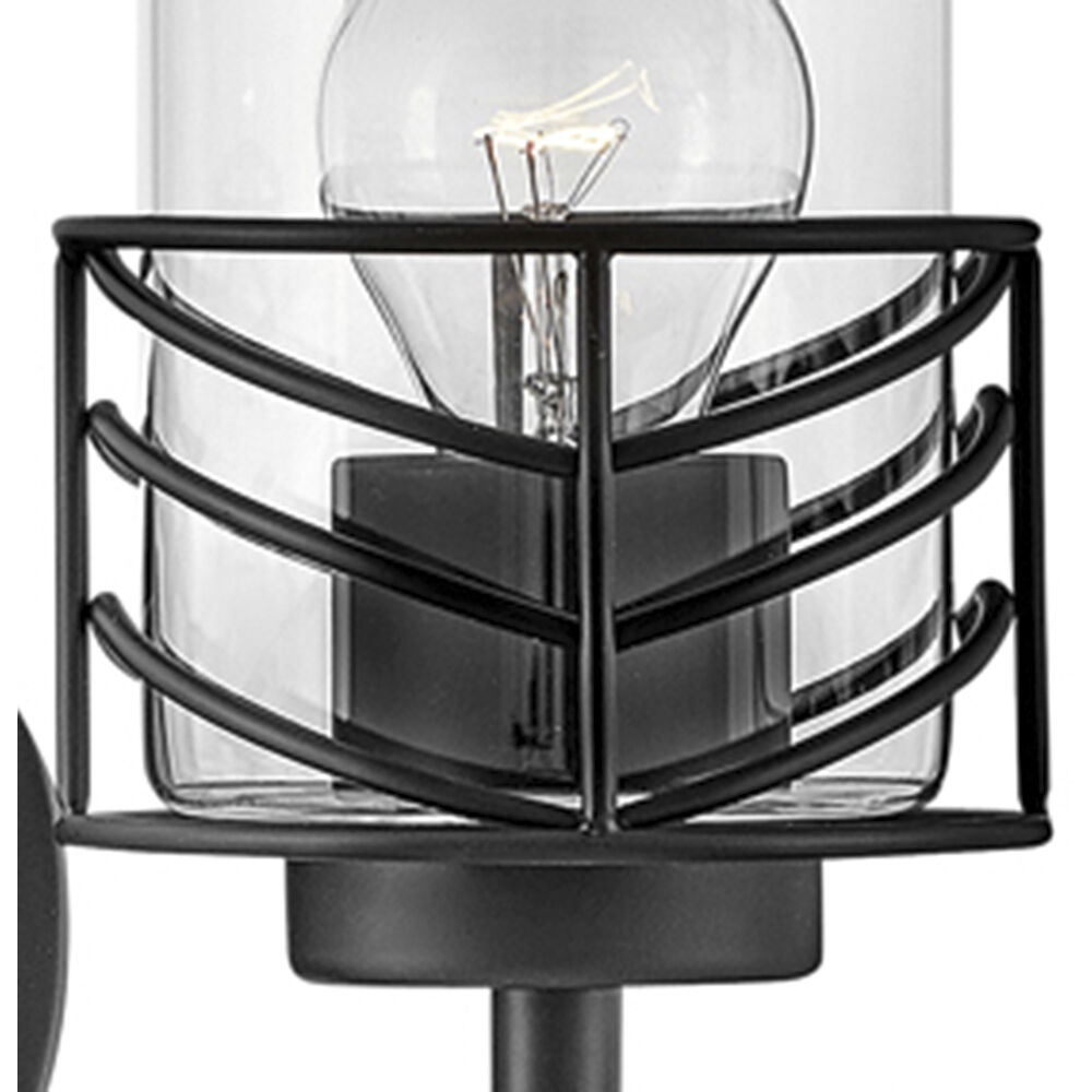 Della 2 Light 14.5 inch Black Vanity Light Wall Light