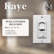 Atlas Kaye 17.5 inch Gloss White Oscillating Wall Fan
