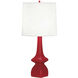 Jasmine 31 inch 150.00 watt Ruby Red Table Lamp Portable Light