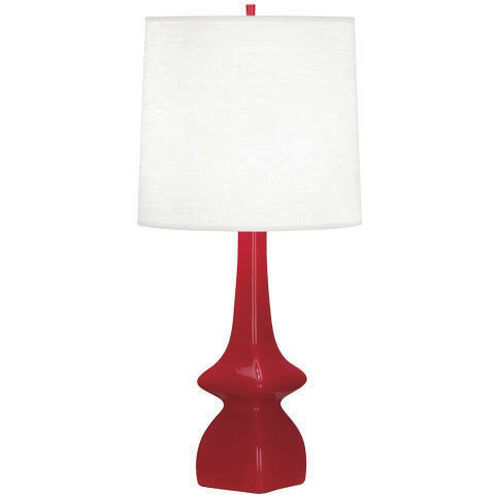 Jasmine 31 inch 150.00 watt Ruby Red Table Lamp Portable Light