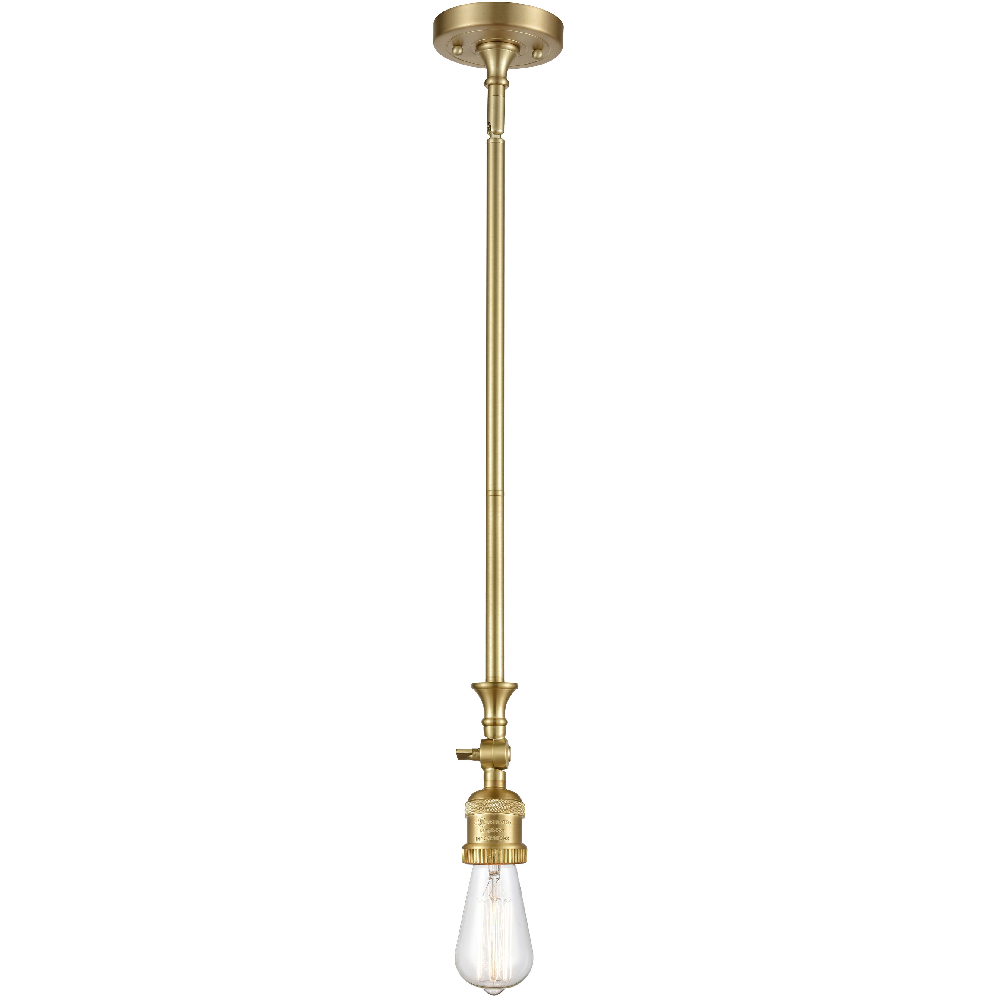 Franklin Restoration Beacon 1 Light 6 inch Satin Gold Mini Pendant Ceiling Light in Incandescent, Seedy, Franklin Restoration