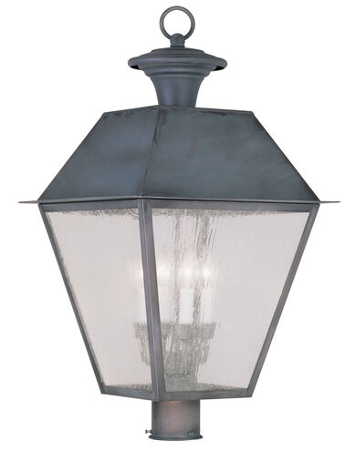 Mansfield 4 Light 28 inch Charcoal Outdoor Post Top Lantern