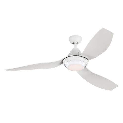 Avvo 56 inch Matte White Indoor/Outdoor Ceiling Fan
