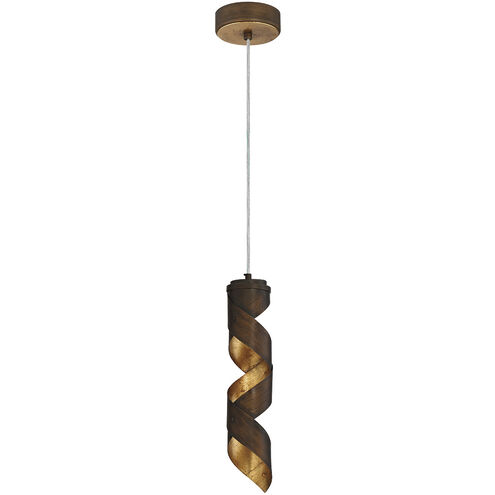 Banderia LED 3.5 inch Bronze and Gold Pendant Ceiling Light