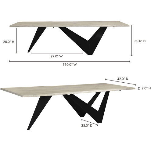 Bird 110 X 42 inch Natural Dining Table, Large
