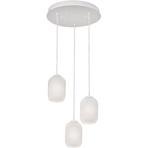 Callie 3 Light 18 inch White Pendant Ceiling Light