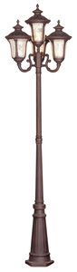 Oxford 4 Light 93 inch Imperial Bronze Outdoor 4 Head Post
