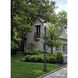 Tiberius 4 Light 120 inch Black Outdoor Post Mounted Fixture in Clear Seedy Glass