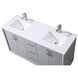 Hayes 60 X 22 X 35 inch Grey Vanity Sink Set