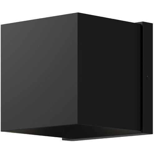 Rene 4.38 inch Black Exterior Wall Sconce 