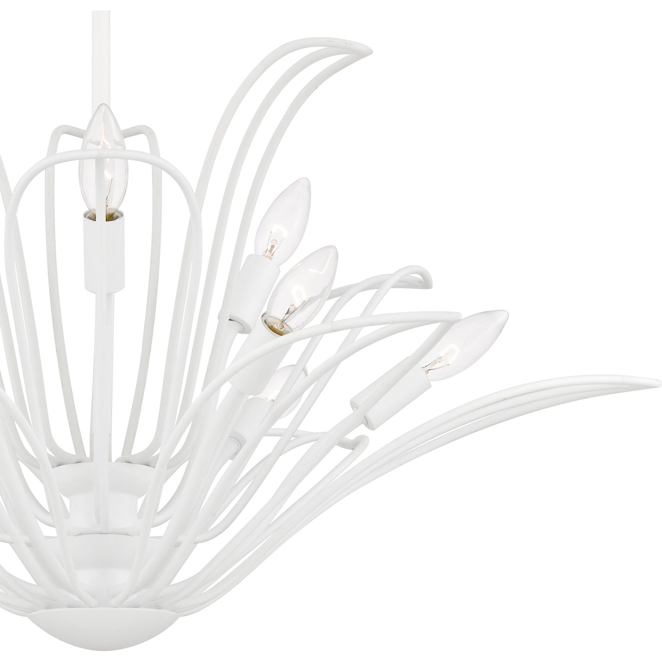 Tallulah 9 Light 32 inch Sand White Chandelier Ceiling Light