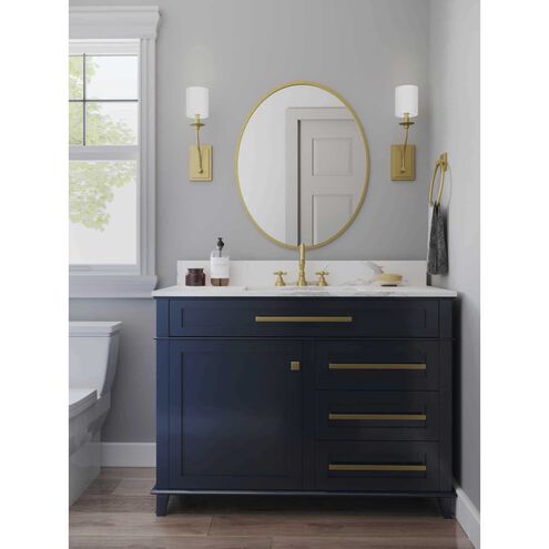 Bonita 1 Light 5 inch Satin Brass Wall Sconce Wall Light, Design Series