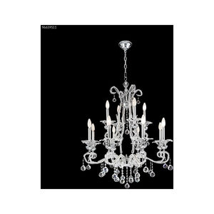 Pearl 12 Light 32 inch Silver Crystal Chandelier Ceiling Light