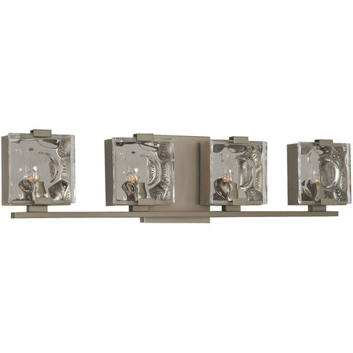 Norwalk 4 Light 25.5 inch Satin Nickel Vanity Light Wall Light