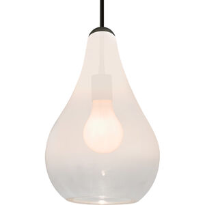 Leon 1 Light Black Cord Pendant Ceiling Light