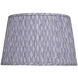 Plume Blue and Ivory 16 inch Lamp Shade