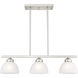 Somerset 3 Light 28 inch Brushed Nickel Island Ceiling Light