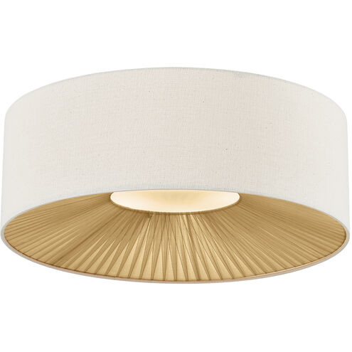 Textile Collection 6 Light 24 inch Matte Black Flush Mount Ceiling Light, Warren Family