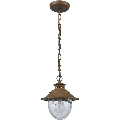 Searsport 1 Light 8 inch Brown Outdoor Pendant