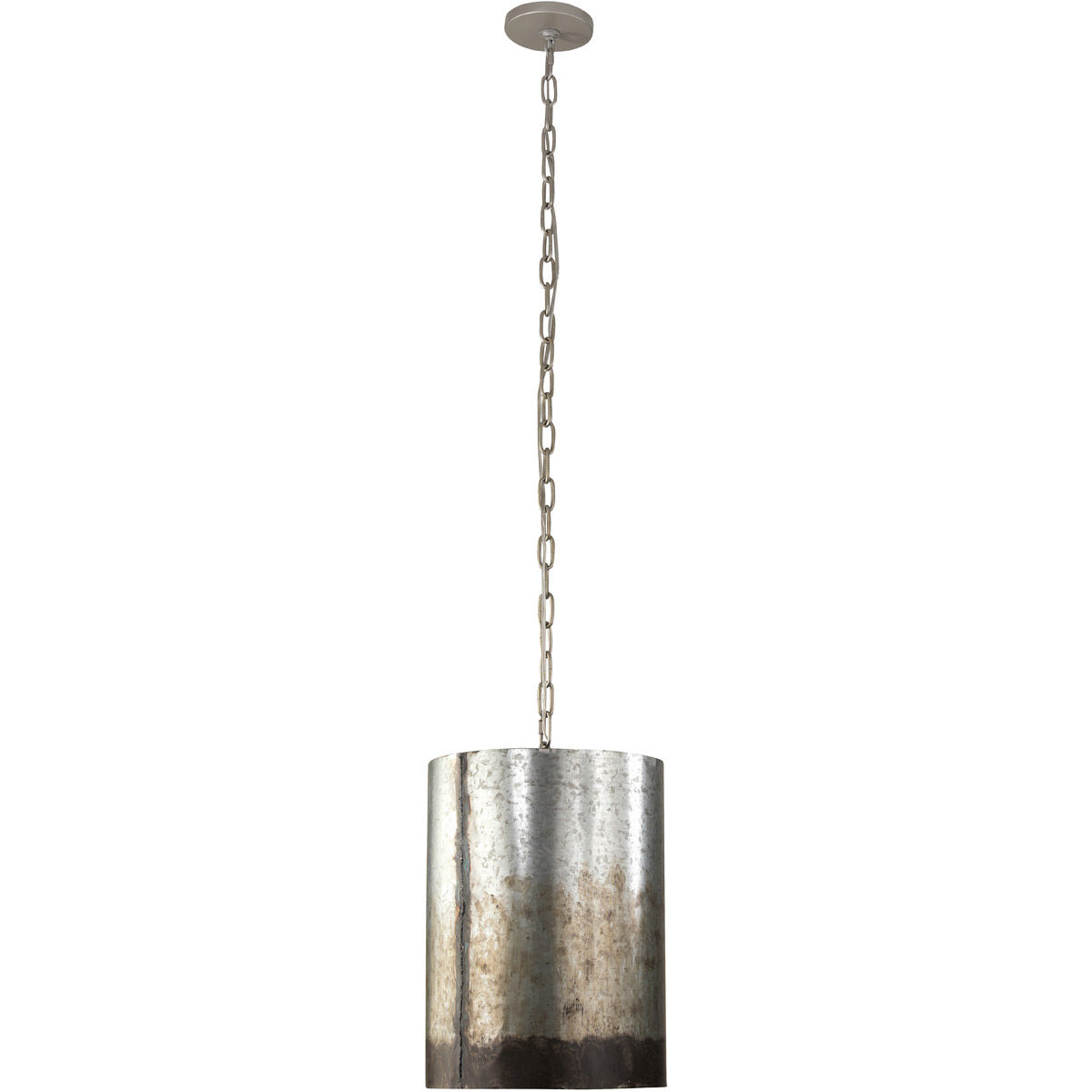 Cannery 2 Light 12 inch Ombre Galvanized Pendant Ceiling Light