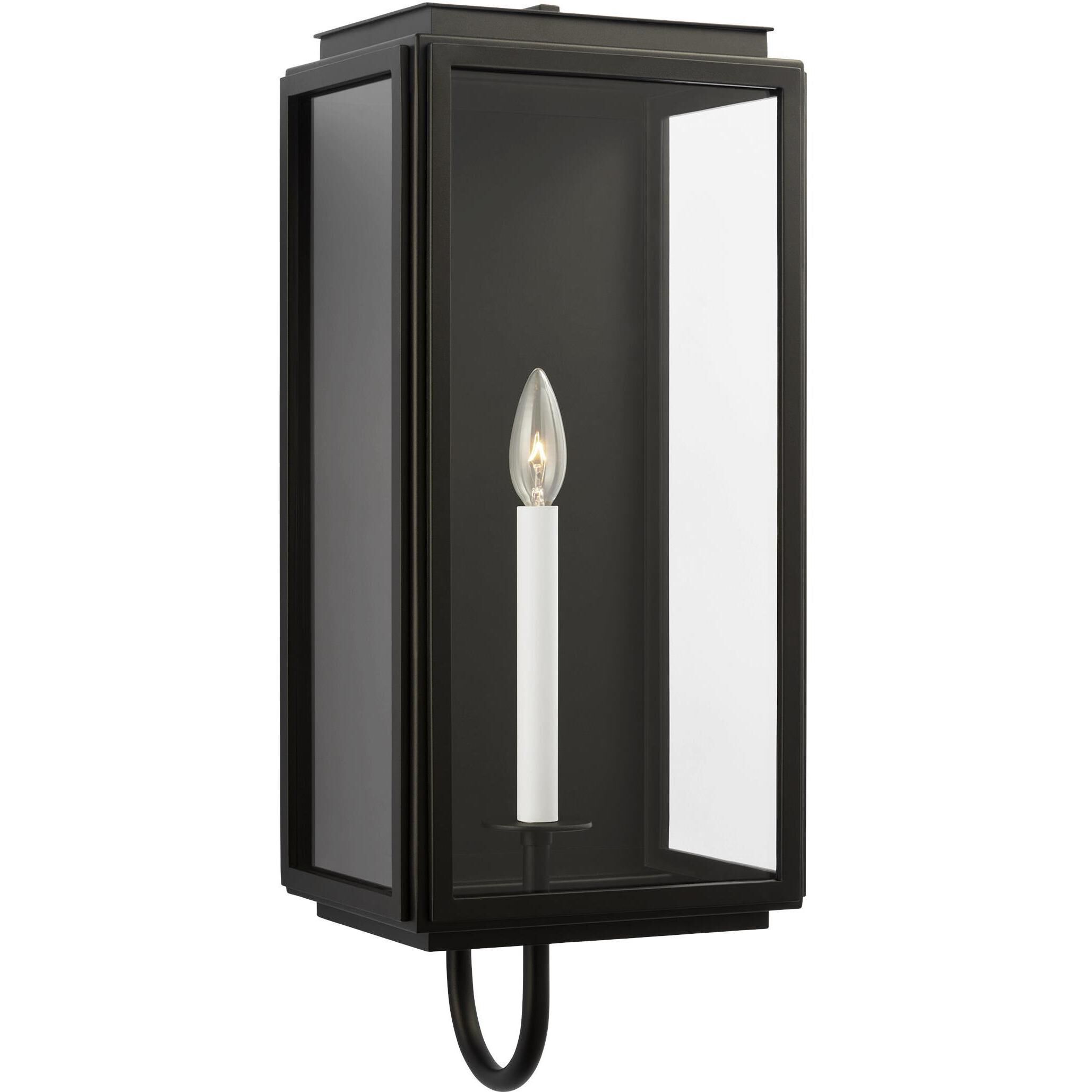 Edgar 1 Light 23.75 inch Textured Black Outdoor Wall Lantern