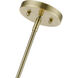 Monroe 5 Light 24 inch Antique Brass Pendant Chandelier Ceiling Light