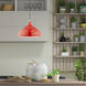 Allison 1 Light 14 inch Shiny Red Mini Pendant Ceiling Light