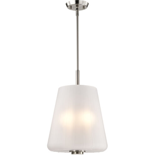 Lune 12 inch Brushed Nickel Pendant Ceiling Light