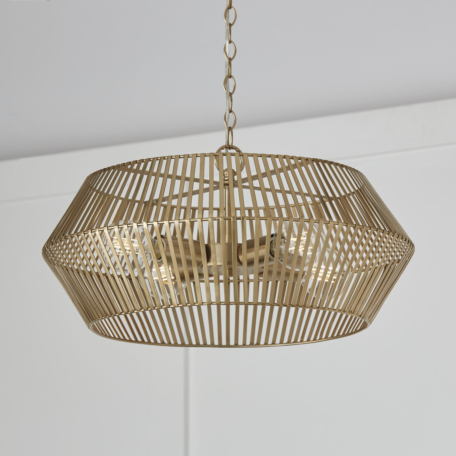 Kaiya 4 Light 22 inch Matte Brass Pendant Ceiling Light