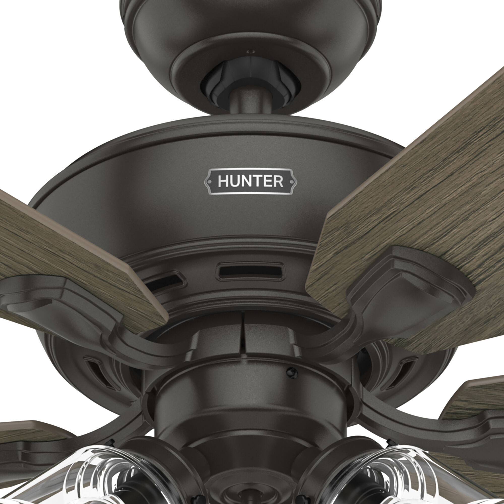 Rosner 52 inch Noble Bronze with Warm Grey Oak/Natural Oak Blades Ceiling Fan