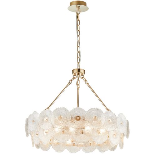 Bloom LED 31.5 inch Brass Chandelier Ceiling Light