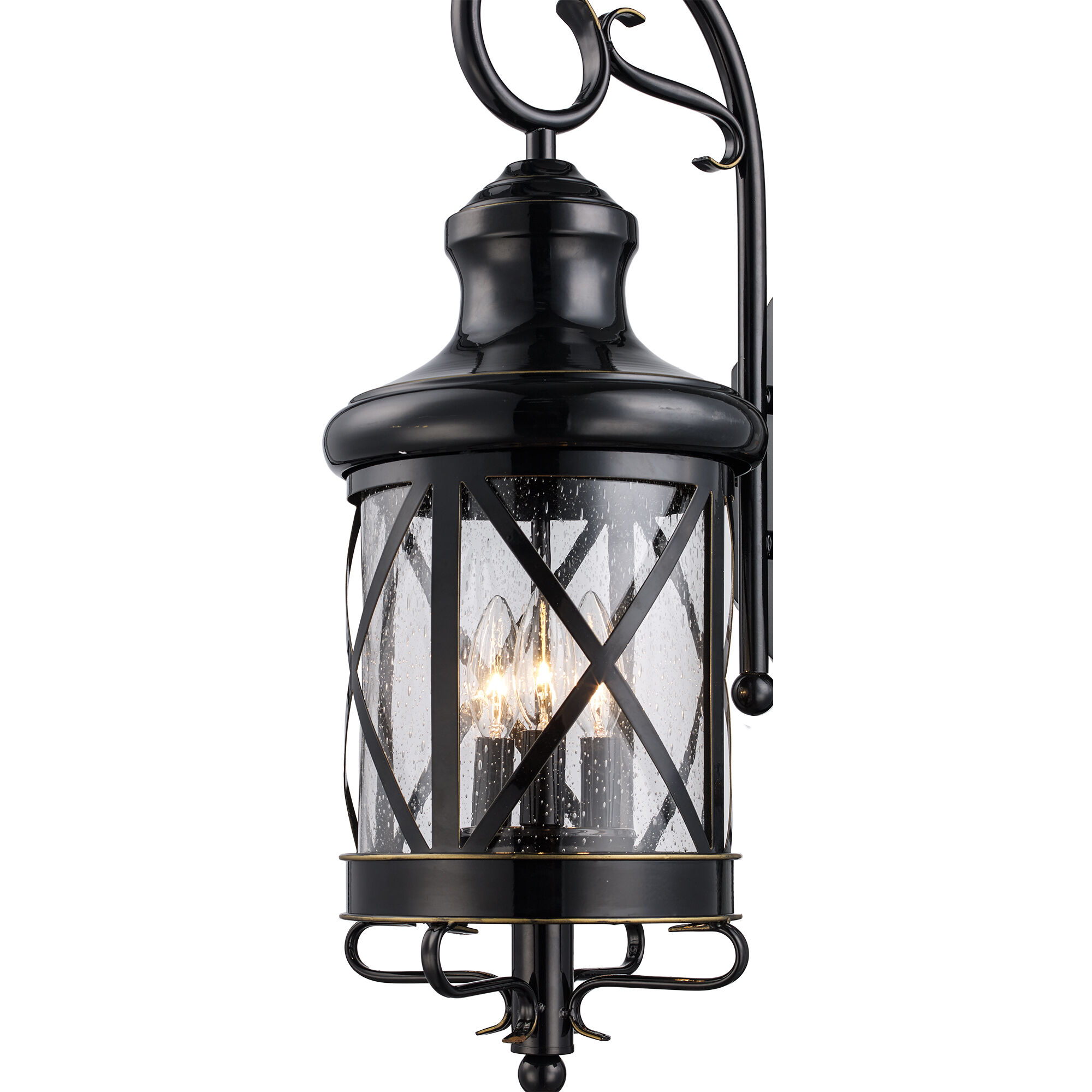 Chandler 3 Light 23 inch Rubbed Oil Bronze Outdoor Wall Lantern
