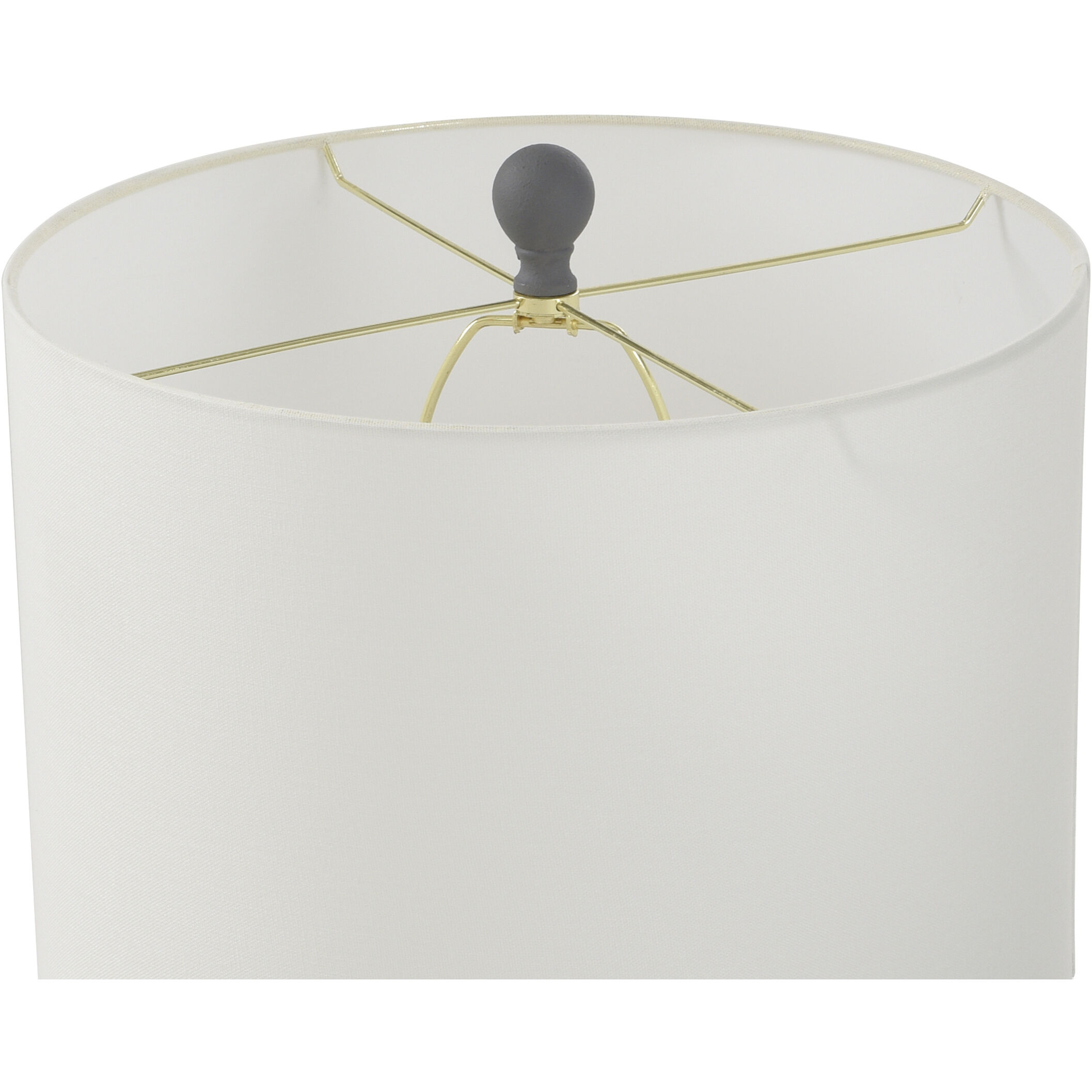 Esther 32 inch 150.00 watt Frosted Charcoal Table Lamp Portable Light