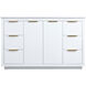 Blake 54 X 22 X 34 inch White Vanity Sink Set