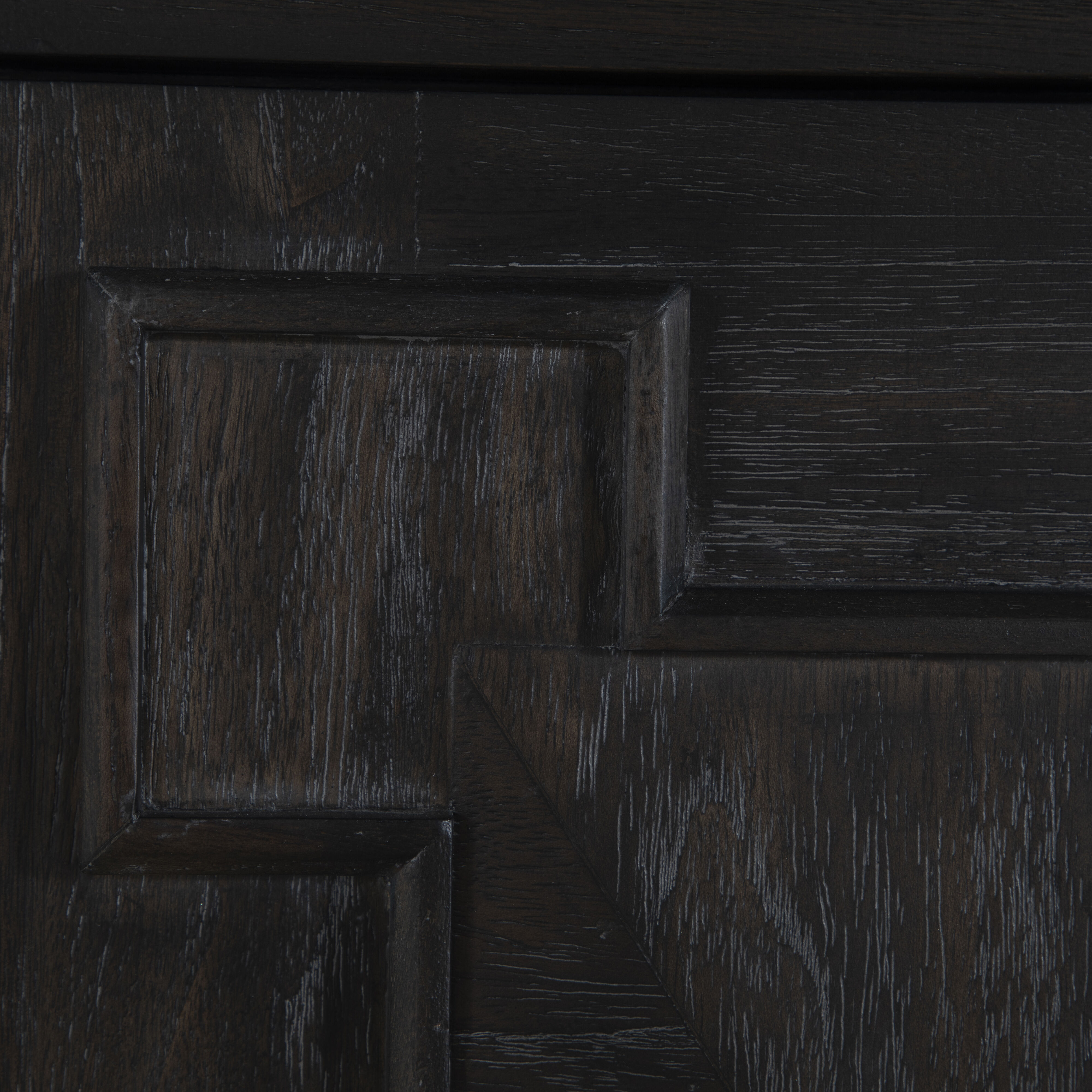 Ezekiel 67 X 18 inch Cerused Forest Black and Antique Bronze Sideboard