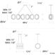 Cabot Linear Pendant Ceiling Light in 3000K, dweLED