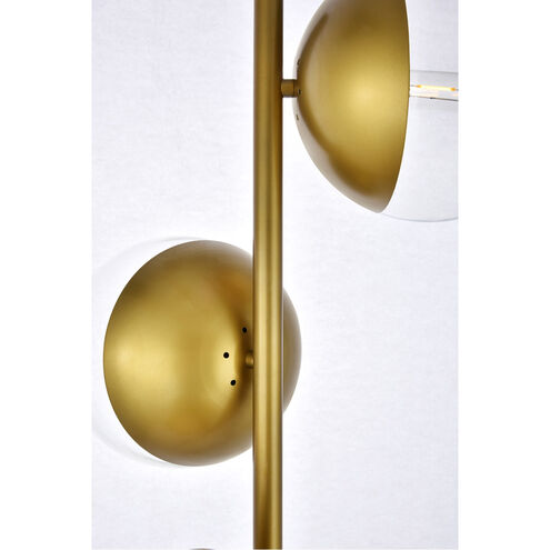 Eclipse 66 inch 40 watt Brass Floor Lamp Portable Light