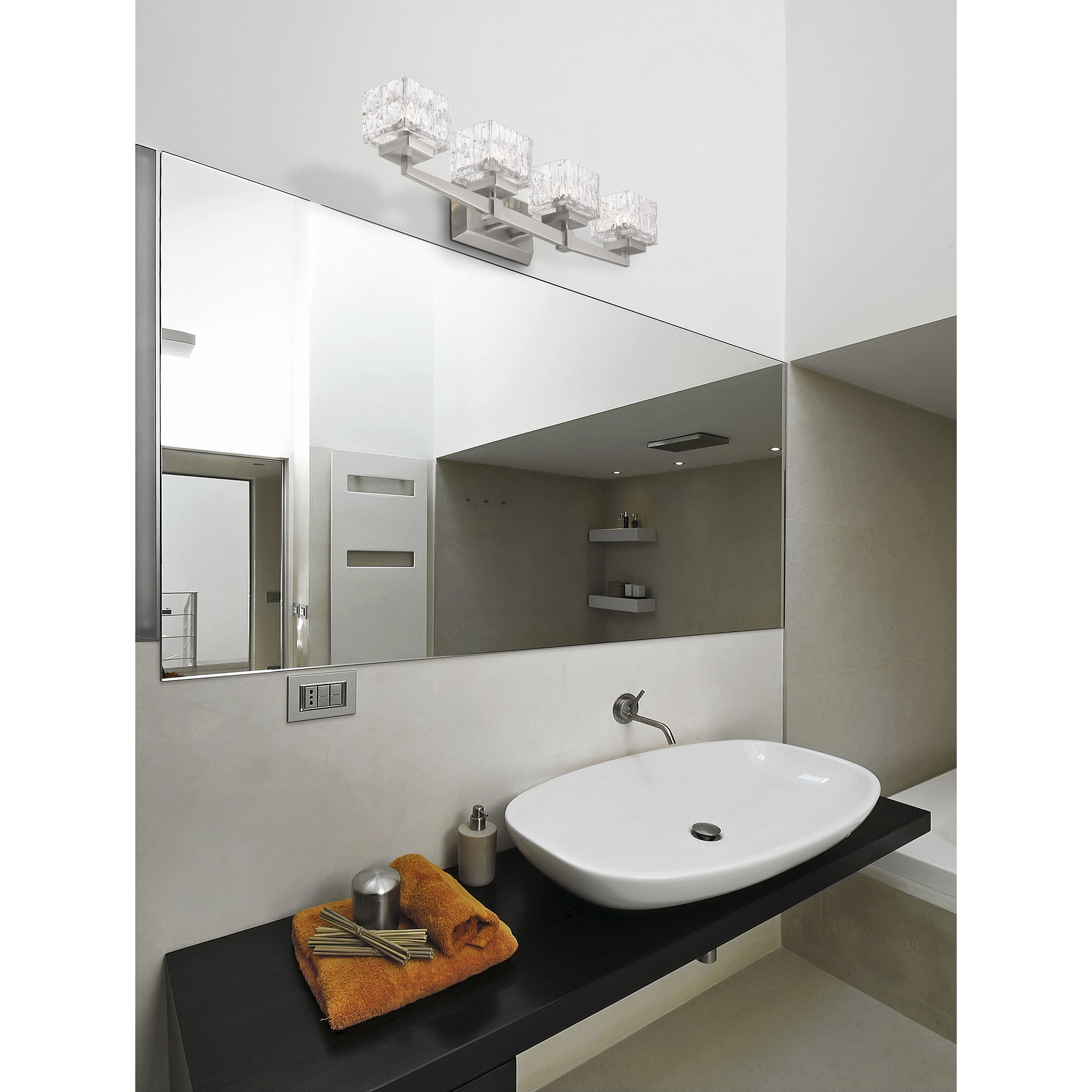 Rubicon LED 29.5 inch Brushed Nickel Vanity Wall Light