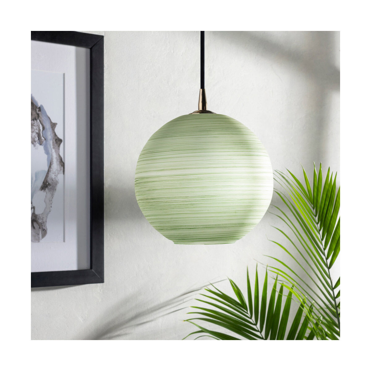 Rondure 1 Light 10 inch Brass Pendant Ceiling Light