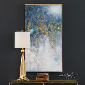 Floating Gold Leaf Abstract Wall Art