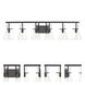 Auralume Colden LED 45 inch Matte Black Bath Vanity Light Wall Light
