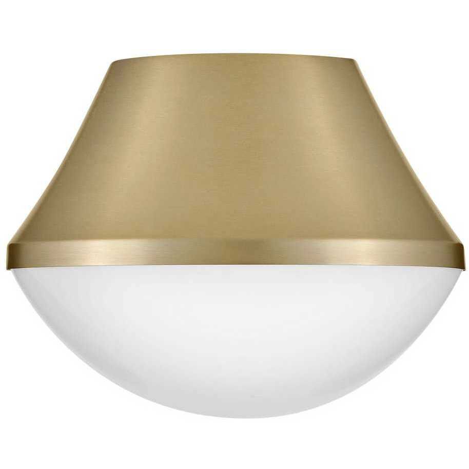 Haddie LED 11 inch Lacquered Brass Foyer Light Ceiling Light, Flush Mount