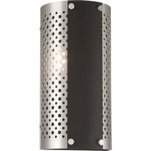 Noho 2 Light 7 inch Brushed Nickel W/ Sand Coal Sconce Wall Light