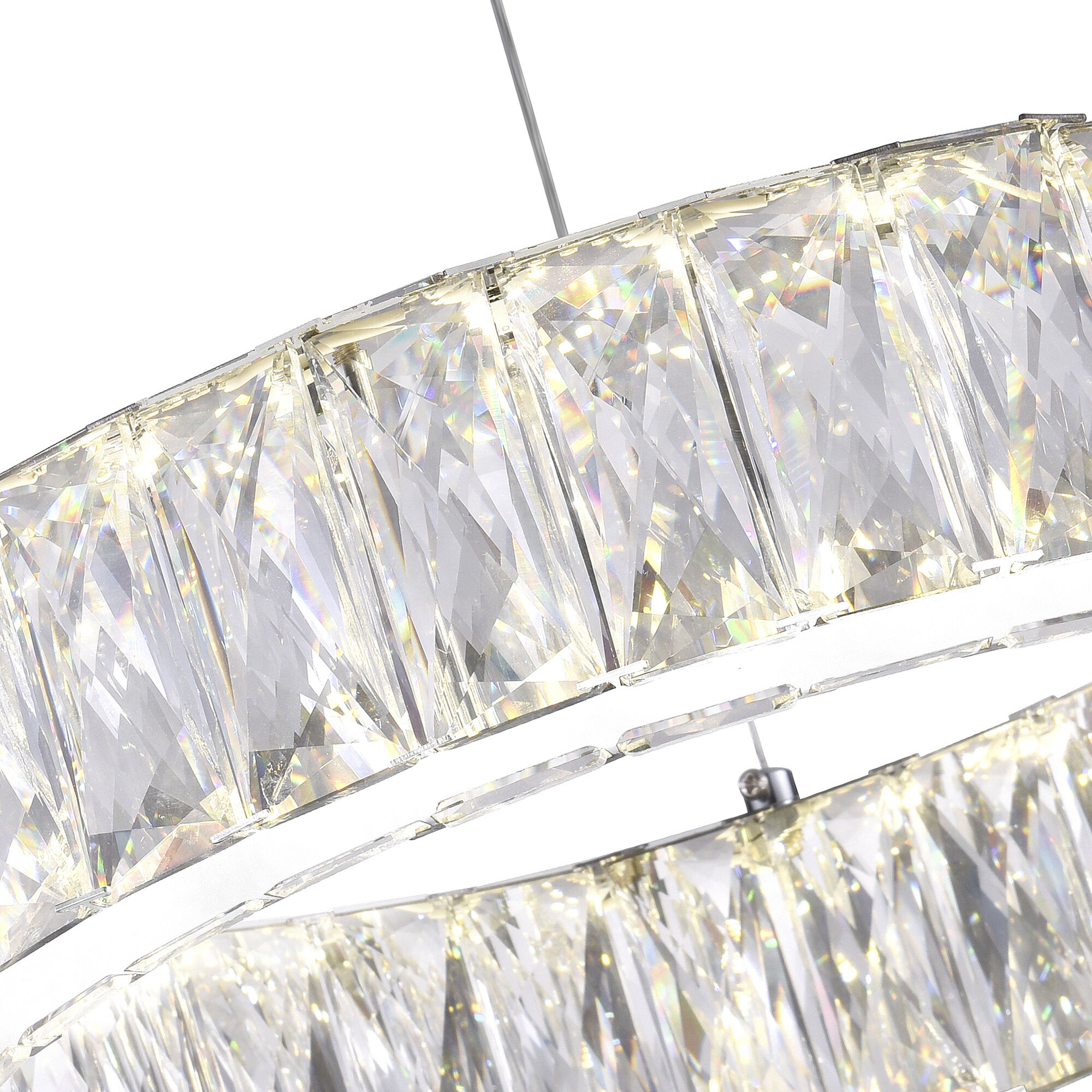 Juno LED 16 inch Chrome Chandelier Ceiling Light